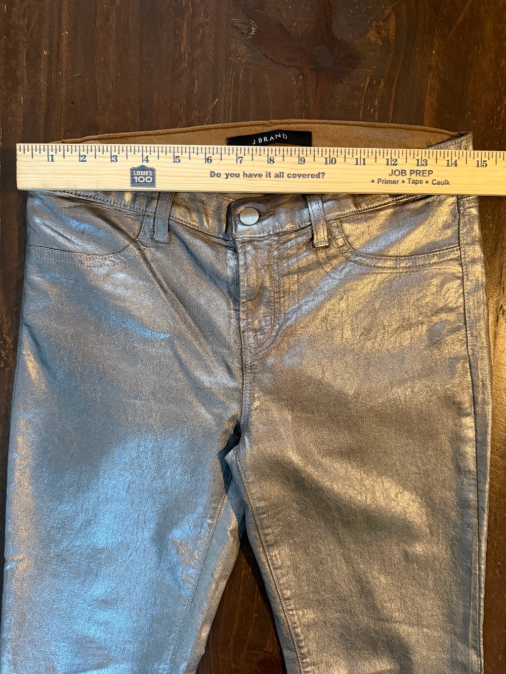J Brand Metallic Gold Dust Skinny Jeans Size 29 - Picture 8 of 12